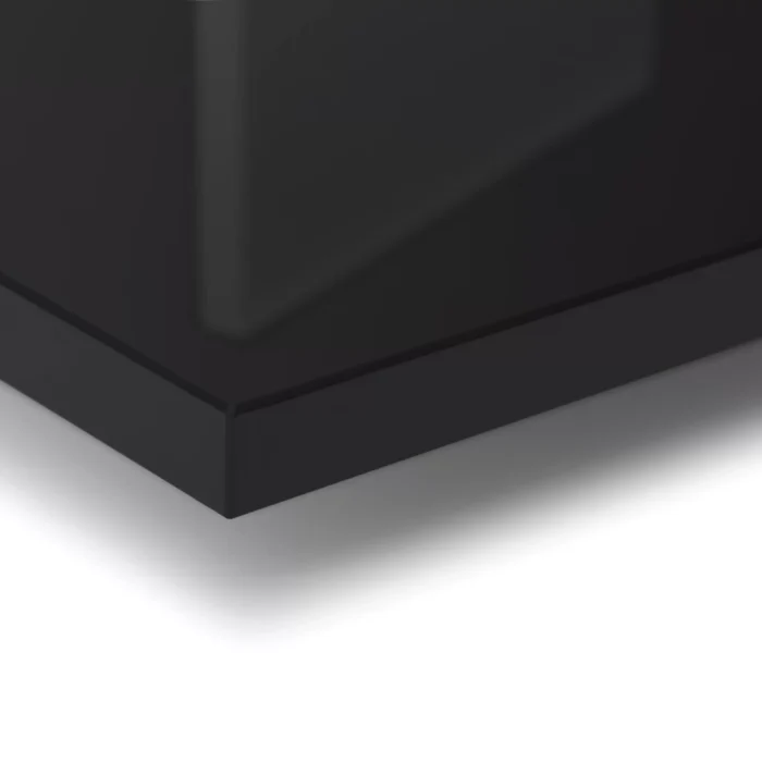 tableros laminados rehau Negro Alto Brillo