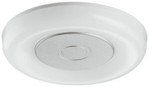 Luz LED empotrable tipo dona Hafele con luz cálida para iluminación interior en muebles, vitrinas y repisas