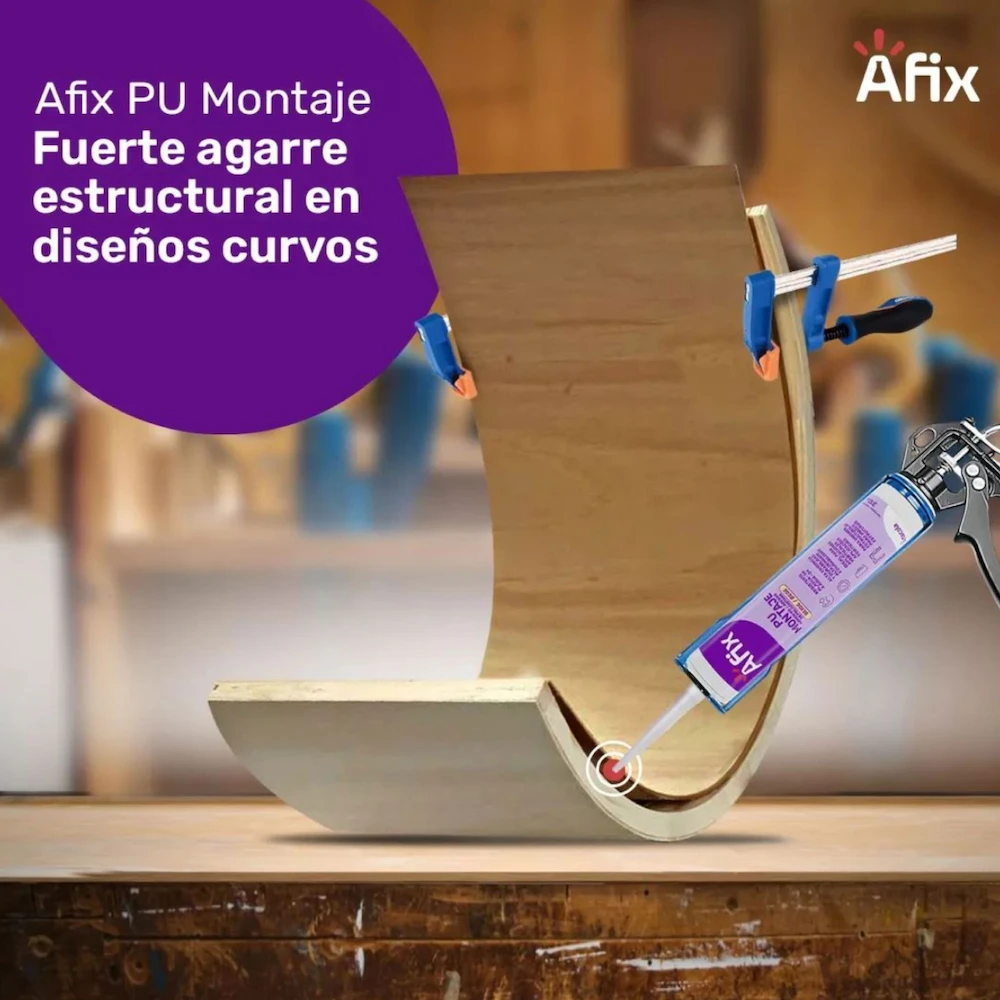 Pegante Afix Montaje PU 310 ml | Adhesivo de Poliuretano