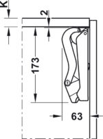 Instalación de brazo Free Fold Hafele