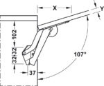 Instalación de brazo Free Fold de Hafele