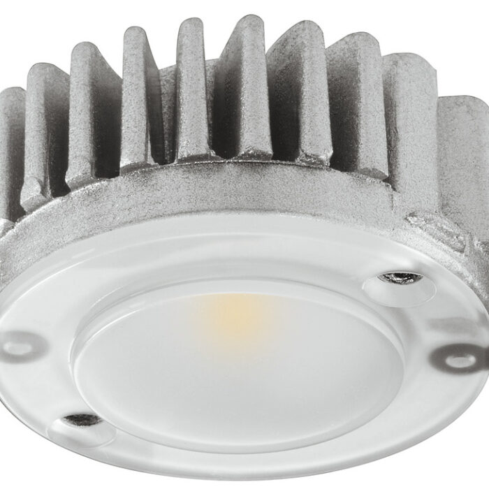 Luz LED OJO DE BUEY Hafele 12V – Blanco Cálido 2700K 58 mm