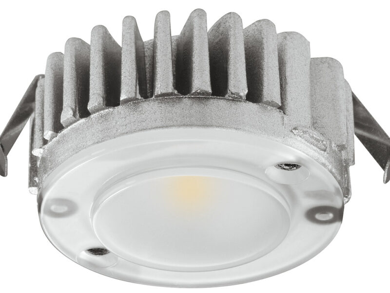 Luz LED OJO DE BUEY Hafele 12V – Blanco Cálido 2700K 58 mm