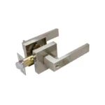 Chapa Palanca Cuadrada Niquel para Baño o Alcoba