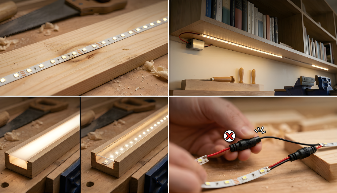 iluminación LED en muebles