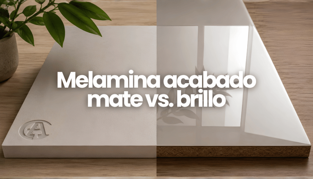 Melamina Acabado Mate vs Brillo
